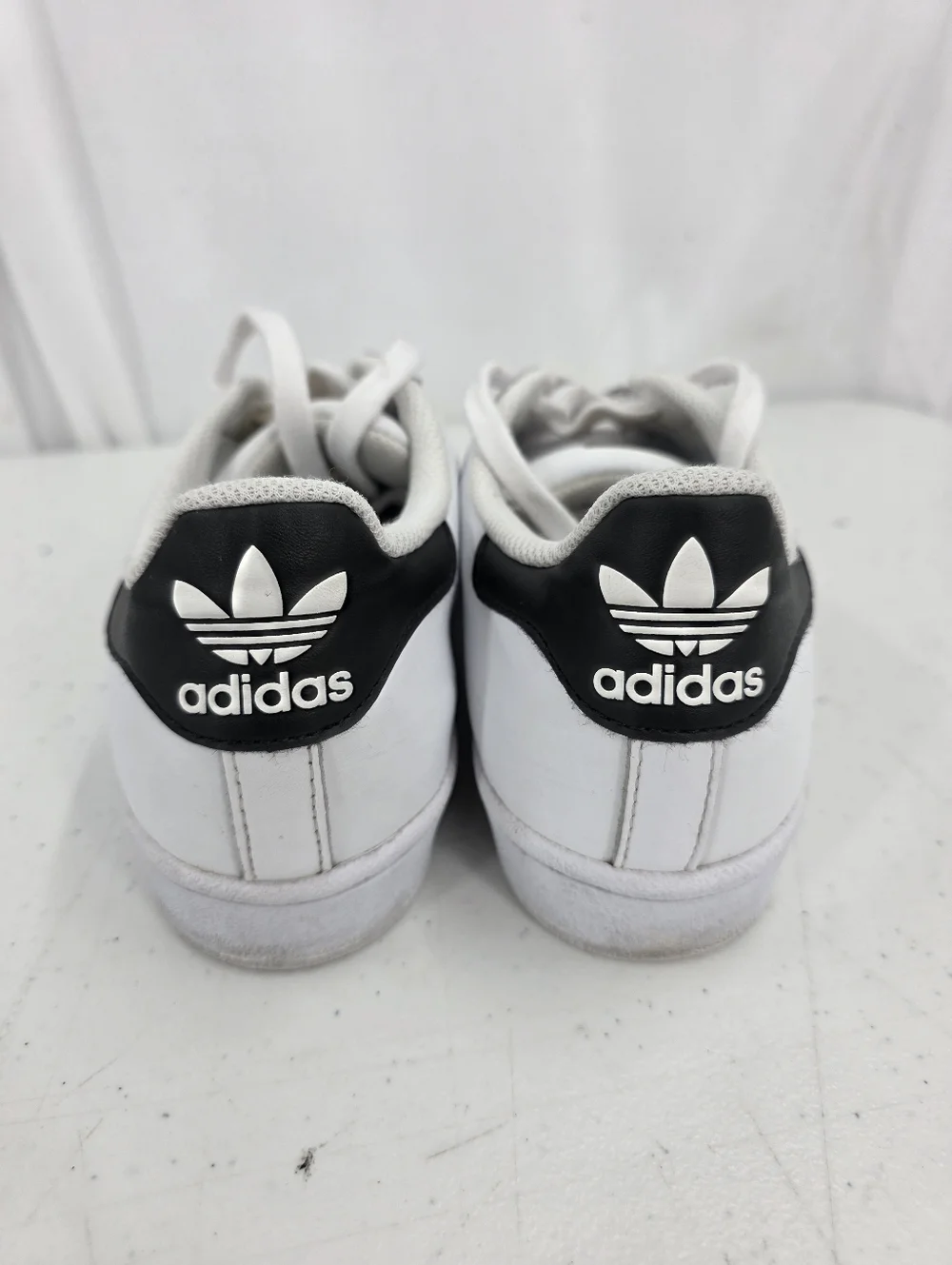 Adidas Superstar Shoes Running White Black 3 Stripe C77154 Mens Size‎ 6.5 W 8.